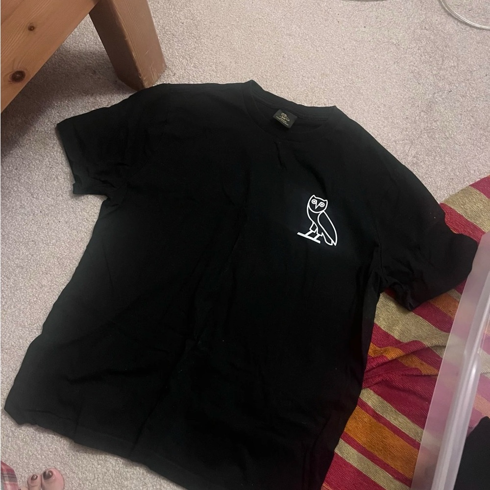 OVI Black T-Shirt with Owl Logo